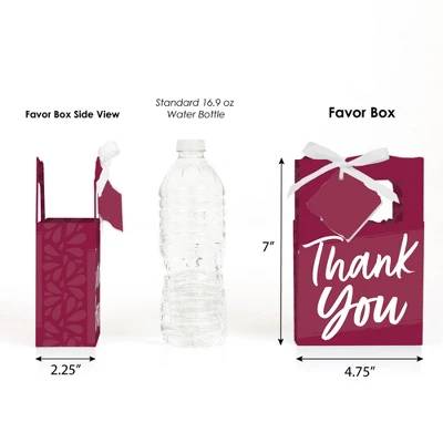 Big Dot Of Happiness Burgundy Elegantly Simple - Guest Party Favor Boxes - Set Of 12 1 Big Dot Of Happiness Burgundy Elegantly Simple - Guest Party Favor Boxes - Set Of 12