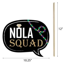 Big Dot Of Happiness Nola Bride Squad - New Orleans Bachelorette Party Photo Booth Props Kit - 20 Count -Anagram Shop GUEST 5266bf2a ae22 42b8 b8a2 2c3330cec3ef