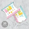Big Dot Of Happiness Colorful Baby Shower - Favor Gift Boxes - Gender Neutral Party Petite Pillow Boxes - Set Of 20