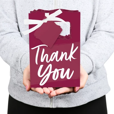 Big Dot Of Happiness Burgundy Elegantly Simple - Guest Party Favor Boxes - Set Of 12 3 Big Dot Of Happiness Burgundy Elegantly Simple - Guest Party Favor Boxes - Set Of 12 - Image 3