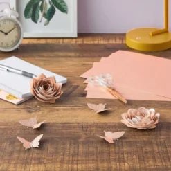 Bright Creations 24 Sheets Rose Gold Glitter Cardstock Paper For Scrapbooking, Wedding Invitations, Cake Toppers, 280gsm, 8.5 X 11 In -Anagram Shop GUEST 534fdb27 9984 4aa8 ba59 fec50c484def