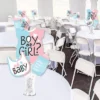 Big Dot Of Happiness Baby Gender Reveal - Team Boy Or Girl Party Centerpiece Sticks - Showstopper Table Toppers - 35 Pieces