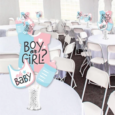 Big Dot Of Happiness Baby Gender Reveal - Team Boy Or Girl Party Centerpiece Sticks - Showstopper Table Toppers - 35 Pieces 1 Big Dot Of Happiness Baby Gender Reveal - Team Boy Or Girl Party Centerpiece Sticks - Showstopper Table Toppers - 35 Pieces