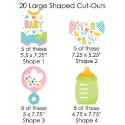 Big Dot Of Happiness Colorful Baby Shower - Gender Neutral Party DIY Decorations - Clothespin Garland Banner - 44 Pieces -Anagram Shop GUEST 5608cba1 be21 4c77 bbb2 e094f909c4e9