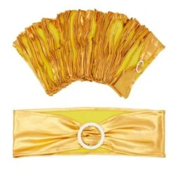 Juvale Gold Chair Sashes With Silver Buckles For Wedding Reception, Baby Shower, Birthday Party, Fits 13.5- To 16.5-Inch Chair Backs (100 Pack) -Anagram Shop GUEST 56622895 0f0f 4acd 8300 a73768a2b3a7