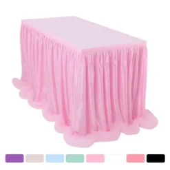 PiccoCasa Long Fluffy Tulle Fluffy Table Skirt For Rectangle Tables 7 PiccoCasa Long Fluffy Tulle Fluffy Table Skirt For Rectangle Tables -Anagram Shop GUEST 56a3fd6d b0d7 4346 987c 4ca2e405dc4b
