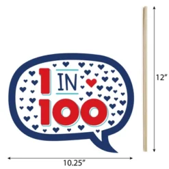 Big Dot Of Happiness Happy Heartiversary - CHD Awareness Photo Booth Props Kit - 10 Piece -Anagram Shop GUEST 56ee875e 4c8f 4cc5 a680 7f066ab3b525