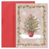 Masterpiece Studios Hollyville Collection 16-Count Boxed Christmas Cards With Envelopes, 7.8" X 5.6", Whimsical Christmas Tree (966700)