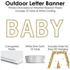 Big Dot Of Happiness Baby Neutral - Large Baby Shower Decorations - Baby - Outdoor Letter Banner -Anagram Shop GUEST 580d9aa7 000d 4a52 b8f9 110d0ba776ce