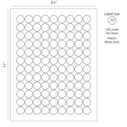 I Do Wedding Stickers For Hershey Kisses - (3 Sheets Of 3/4" Labels) - By Just Candy