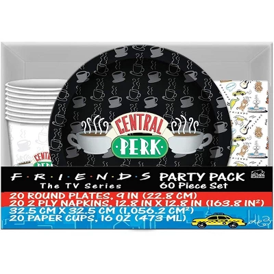 Silver Buffalo Friends Central Perk 60-Piece Party Tableware Set | Cups, Plates, Napkins 3 Silver Buffalo Friends Central Perk 60-Piece Party Tableware Set | Cups, Plates, Napkins - Image 3