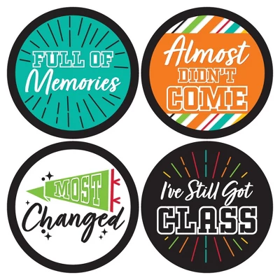 Big Dot Of Happiness Still Got Class - High School Reunion Party Funny Name Tags - Party Badges Sticker Set Of 12 2 Big Dot Of Happiness Still Got Class - High School Reunion Party Funny Name Tags - Party Badges Sticker Set Of 12 - Image 2
