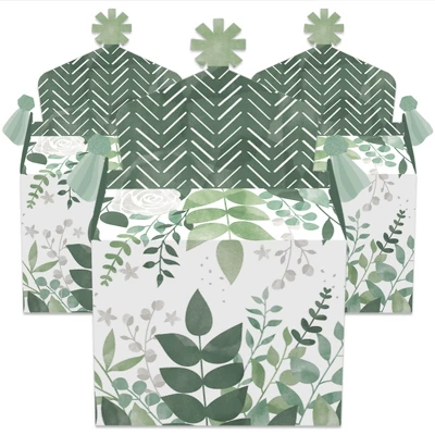 Big Dot Of Happiness Boho Botanical - Treat Box Party Favors - Greenery Party Goodie Gable Boxes - Set Of 12 1 Big Dot Of Happiness Boho Botanical - Treat Box Party Favors - Greenery Party Goodie Gable Boxes - Set Of 12