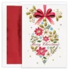 Masterpiece Studios Holiday Collection 16-Count Boxed Christmas Cards With Foil-Lined Envelopes, 7.8" X 5.6", Embossed Vintage Ornament (929200)