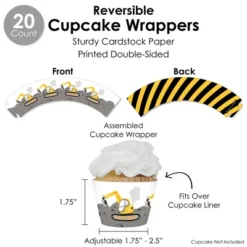 Big Dot Of Happiness Dig It - Construction Party Zone - Baby Shower Or Birthday Party Favors And Cupcake Kit - Fabulous Favor Party Pack - 100 Pieces -Anagram Shop GUEST 5b2bebb5 a959 4616 875b fe0c129d024f