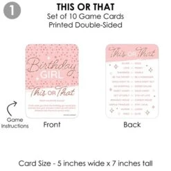 Big Dot Of Happiness Pink Rose Gold Birthday - 4 Happy Birthday Party Games - 10 Cards Each - Gamerific Bundle -Anagram Shop GUEST 5b9324e0 a427 4804 9fa0 a234baff9cef