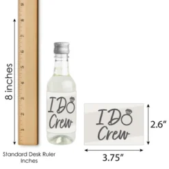 Big Dot Of Happiness Champagne Elegantly Simple - Mini Wine & Champagne Bottle Label Stickers - Wedding Or Bridal Shower Guest Party Favor Gift 16 Ct -Anagram Shop GUEST 5c00b957 a410 41f1 9afd 4b5f1eeebfd8