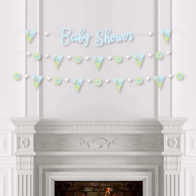 Big Dot Of Happiness Baby Boy Dinosaur - Baby Shower Letter Banner Decoration - 36 Banner Cutouts And Baby Shower Banner Letters 2 Big Dot Of Happiness Baby Boy Dinosaur - Baby Shower Letter Banner Decoration - 36 Banner Cutouts And Baby Shower Banner Letters - Image 2