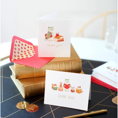 20ct Thank You Cards Owl Teacher - PAPYRUS 4 20ct Thank You Cards Owl Teacher - PAPYRUS - Image 4