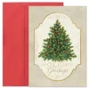Masterpiece Studios 16-Count Boxed Christmas Cards With Envelopes, 7.8" X 5.6" Nostalgic Christmas Tree (963600)
