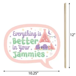 Big Dot Of Happiness Funny Pajama Slumber Party - Girls Sleepover Birthday Party Photo Booth Props Kit - 10 Piece -Anagram Shop GUEST 5cef2da5 9e51 4908 a265 3fbd0092d337