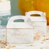 Sparkle And Bash 24 Pack White Gable Boxes For Favors, Wedding, Birthday, Thank You Gift Box, 6 X 3 In