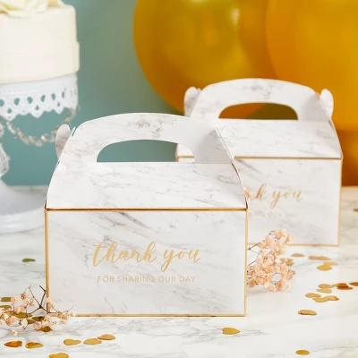 Sparkle And Bash 24 Pack White Gable Boxes For Favors, Wedding, Birthday, Thank You Gift Box, 6 X 3 In 1 Sparkle And Bash 24 Pack White Gable Boxes For Favors, Wedding, Birthday, Thank You Gift Box, 6 X 3 In