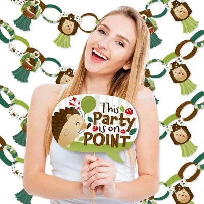 Big Dot Of Happiness Forest Hedgehogs - Banner And Photo Booth Decorations - Woodland Birthday Party Or Baby Shower Supplies Kit - Doterrific Bundle 1 Big Dot Of Happiness Forest Hedgehogs - Banner And Photo Booth Decorations - Woodland Birthday Party Or Baby Shower Supplies Kit - Doterrific Bundle