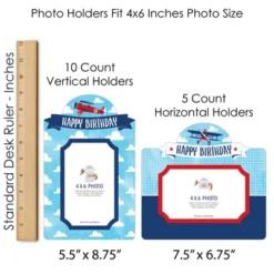 Big Dot Of Happiness Taking Flight - Airplane - Vintage Plane Birthday Party Picture Centerpiece Sticks - Photo Table Toppers - 15 Pieces 9 Big Dot Of Happiness Taking Flight - Airplane - Vintage Plane Birthday Party Picture Centerpiece Sticks - Photo Table Toppers - 15 Pieces -Anagram Shop GUEST 5d83af07 1ede 4150 b91f e7bd4a6a5369