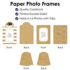 Big Dot Of Happiness We Still Do - 50th Wedding Anniversary - Anniversary Party 4x6 Picture Display - Paper Photo Frames - Set Of 12 -Anagram Shop GUEST 5e6ce650 1c8c 48de a450 8026761a8b3f