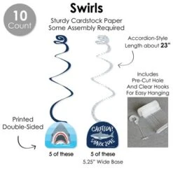 Big Dot Of Happiness Shark Zone - Jawsome Shark Party Or Birthday Party Supplies Decoration Kit - Decor Galore Party Pack - 51 Pieces -Anagram Shop GUEST 5f03c1d4 13c6 4202 bce9 f30d0e3218ed