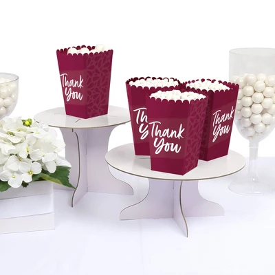Big Dot Of Happiness Burgundy Elegantly Simple - Guest Party Favor Popcorn Treat Boxes - Set Of 12 2 Big Dot Of Happiness Burgundy Elegantly Simple - Guest Party Favor Popcorn Treat Boxes - Set Of 12 - Image 2