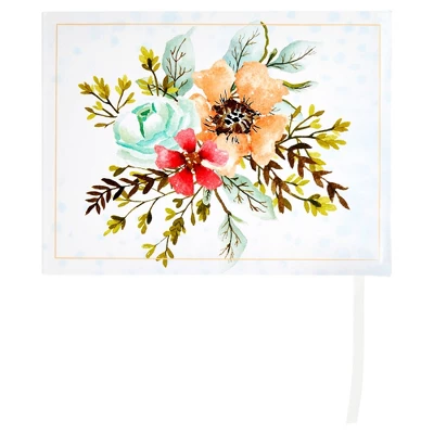 Sustainable Greetings Floral Wedding Guest Book For Reception, Baby Shower With 56 Sheets/112 Pages, Bookmark Ribbon (8x6 In) 5 Sustainable Greetings Floral Wedding Guest Book For Reception, Baby Shower With 56 Sheets/112 Pages, Bookmark Ribbon (8x6 In) - Image 5