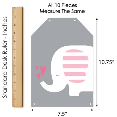 Big Dot Of Happiness Pink Elephant - Hanging Vertical Paper Door Banners - Girl Baby Shower Or Birthday Party Wall Decoration Kit - Indoor Door Decor 4 Big Dot Of Happiness Pink Elephant - Hanging Vertical Paper Door Banners - Girl Baby Shower Or Birthday Party Wall Decoration Kit - Indoor Door Decor - Image 4