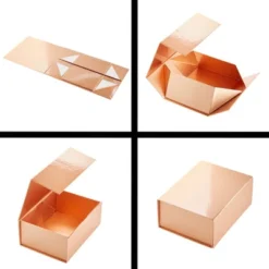 Stockroom Plus 6 Pack Magnetic Gift Boxes With Lids, 9.5x7x4 In For Birthday, Wedding, Groomsman And Bridesmaid Proposal Box, Rose Gold -Anagram Shop GUEST 604b8f18 9db2 43e2 8757 c64bc2580de6