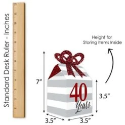 Big Dot Of Happiness We Still Do - 40th Wedding Anniversary - Square Favor Gift Boxes - Anniversary Party Bow Boxes - Set Of 12 -Anagram Shop GUEST 6062ca14 32f5 4f5b 8c56 6968bf54bc4e