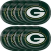 NFL 24ct Green Bay Packers Football Oval Plates