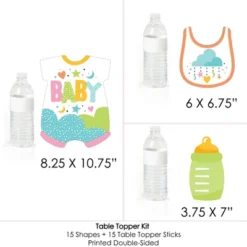 Big Dot Of Happiness Colorful Baby Shower - Gender Neutral Party Centerpiece Sticks - Table Toppers - Set Of 15 -Anagram Shop GUEST 60acdd86 45e3 4675 878f f7eb1b955885