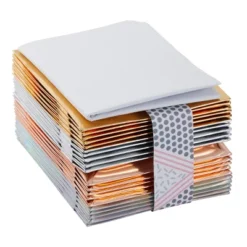 Blue Panda 20 Pack Small Paper Gift Bags With Handles With Tissue Paper For Wedding & Birthday Party, 4 Metallic Colors, 8 X 5.5 X 2.5 In -Anagram Shop GUEST 61542689 ecfe 416b a9e4 fb4656252efa