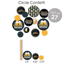 Big Dot Of Happiness Cheers And Beers Happy Birthday - Birthday Party Supplies - Banner Decoration Kit - Fundle Bundle -Anagram Shop GUEST 62143fbc 2378 4170 80f4 0adbae9c3a8c