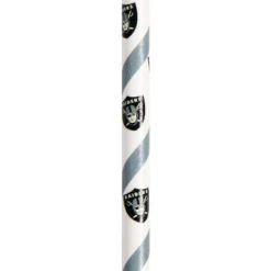 NFL 72ct Las Vegas Raiders Football Paper Straws
