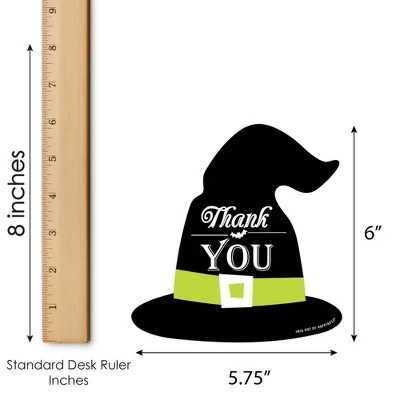 Big Dot Of Happiness Happy Halloween - Shaped Thank You Cards - Witch Party Thank You Note Cards With Envelopes - Set Of 12 4 Big Dot Of Happiness Happy Halloween - Shaped Thank You Cards - Witch Party Thank You Note Cards With Envelopes - Set Of 12 - Image 4