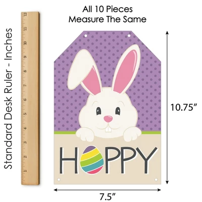 Big Dot Of Happiness Hippity Hoppity - Hanging Vertical Paper Door Banners - Easter Bunny Party Wall Decoration Kit - Indoor Door Decor 4 Big Dot Of Happiness Hippity Hoppity - Hanging Vertical Paper Door Banners - Easter Bunny Party Wall Decoration Kit - Indoor Door Decor - Image 4