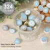 Big Dot Of Happiness Winter Wonderland - Snowflake Holiday Party And Winter Wedding Small Round Candy Stickers - Party Favor Labels - 324 Count