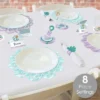 Big Dot Of Happiness Let’s Be Mermaids - Baby Shower Or Birthday Party Paper Charger And Table Decorations - Chargerific Kit - Place Setting For 8