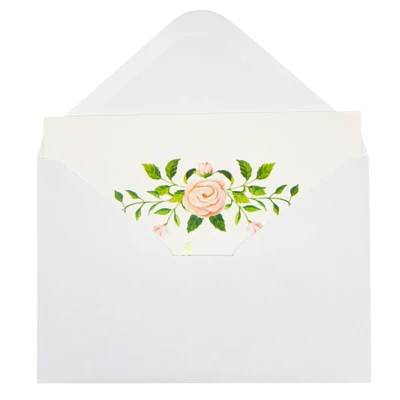 Paper Junkie 48 Count Floral Thank You Cards With Envelopes Set, Gold Foil Rose Thank You Notes For Wedding, Bridal & Baby Shower, 4x6 In 4 Paper Junkie 48 Count Floral Thank You Cards With Envelopes Set, Gold Foil Rose Thank You Notes For Wedding, Bridal & Baby Shower, 4x6 In - Image 4