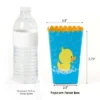 Big Dot Of Happiness Ducky Duck - Baby Shower Or Birthday Favor Popcorn Treat Boxes - Set Of 12