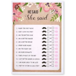 Best Paper Greetings Set Of 5 Bridal Shower Games For Engagement Celebrations, Bridal, Bachelorette, Anniversary, Wedding Party, Entertains 50 Guests -Anagram Shop GUEST 67c896dd f246 4977 abfb 7c06195cdc37