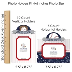 Big Dot Of Happiness Batter Up - Baseball - Baby Shower Or Birthday Party Picture Centerpiece Sticks - Photo Table Toppers - 15 Pieces -Anagram Shop GUEST 68dec88e 1a42 40fd 8f6f a81ba1fd2af3