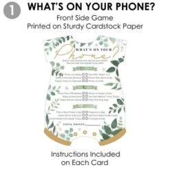 Big Dot Of Happiness Boho Botanical Baby - 2-in-1 Greenery Baby Shower Cards - Activity Duo Games - Set Of 20 -Anagram Shop GUEST 69ca2361 64a8 4b08 858a 22b129d58ab2